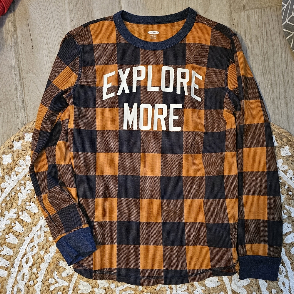 Old Navy Long Sleeve Waffle Shirt Explore More Size 10-12